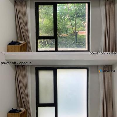 China OEM Custom Self Adhesive Switchable Privacy Glass Smart Pdlc Film Opaco Elétrico à venda