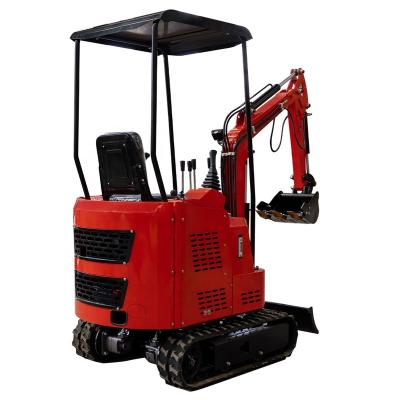 China Hotels Factory Hot Sale 1500KG Rubber Track Hydraulic Earth Moving Mini Bagger for sale