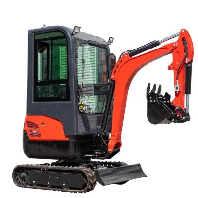 China Building Material Shops Kubota Diesel Engine 1.5ton 1.8ton Small Digger Machine 2 Ton Mini Excavator Operation Weight 1.8 Ton for sale