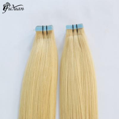 China Wholesale Silky Straight Double Wave Russian Virgin Hair Pulled Tape In Extensions for sale