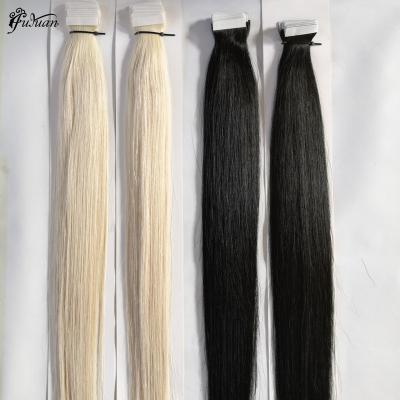 China Silky Straight Unprocessed Human Brazilian Virgin Blonde Wave Tape In Extensions for sale