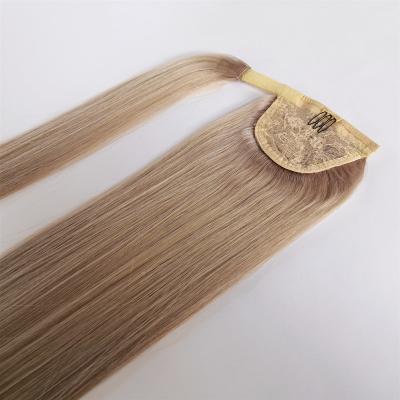 China Hot Selling 100% Silky Straight Wave Products Hair Drawstring Ponytail Hair Extensions for sale