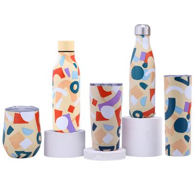 China PORTABLE Gift Double Wall High Quality Promotion Stainless Steel Thermal Bottles With Lid 17oz 500ml Hot Cold Water Bottles 304 for sale