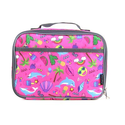 China Erik New Arrival Allover Insulated Printing Cute Kids Lunch Bag for sale