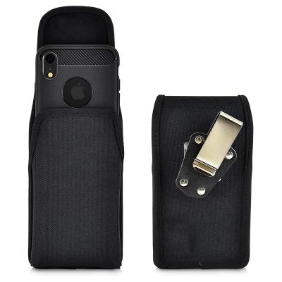 China Erik Classic Usable Durable Nylon Portable Holster With Removable Revolving Belt Clip For Phone for sale