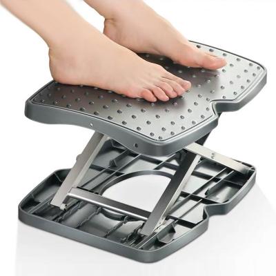 China New Design Adjustable Aluminum ABS Ottoman (Height) Adjustable Footrest for sale