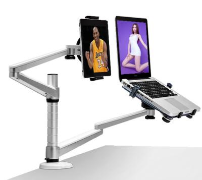 China 2019 new 75*75mm dual monitor desktop mount bracket, monitor mount for desk for sale