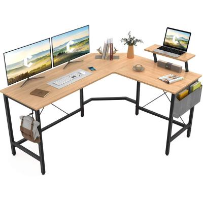 China Extendable multifunctional study PC game table L-shape computer desk for living room for sale