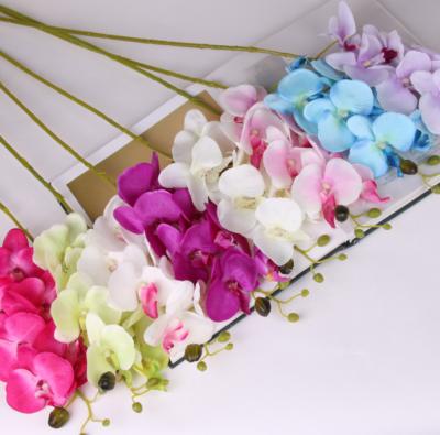 China Romantic Silk Flower 7 Heads Moth Orchid Artificial Moth Orchid Butterfly Orchid For Room Valentine's Day Wedding Festival Home Decoration for sale