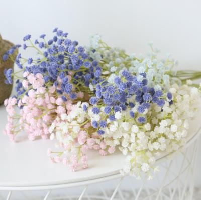 China Beautiful Colorful Artificial Flower Baby's Breath Flowers Gypsophila Bouquets For Wedding Decor DIY Home Party for sale