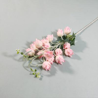 China Wholesale Artificial Flower Home Deco Artificial Flower Bouquet Wedding Decoration for sale