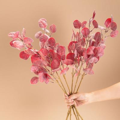 China Indor Decoration Dried Leaves Of Artificial Plants In Fall Home Decoration Supplies for sale