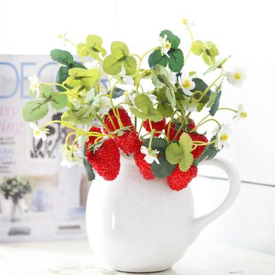 China Natural DIY Decorative Fruit Flowers Mulberry Strawberry Flowers Simulation Handmade Touch Materials for sale