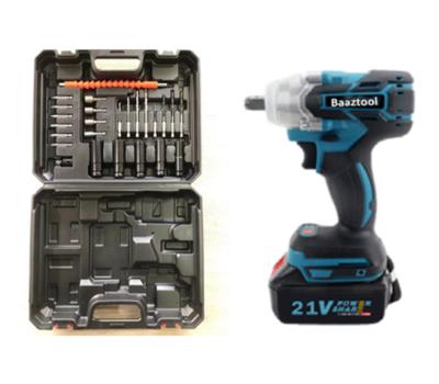 China 21V 2*battery 10cells 2*battery 10cells 21V 2*battery 10cells impact spanner 100% spanner mutifunction wrench screwdriver cordless copper brushless drilling wrench BZ-122003 for sale