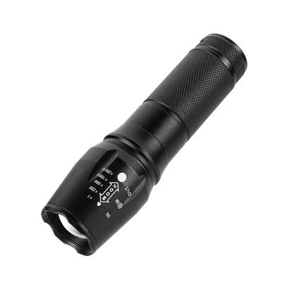 China Zoomable Led Light Tactical Camping LED Flashlight Rechargeable Powerful Torch Light for sale