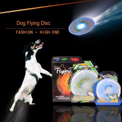 China Dogs Led Night Luminous Outdoor Game Training Pets Plastic Flying Disc For Dogs for sale