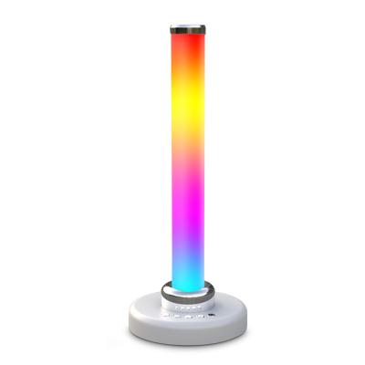 China Change Colors Bluetooth App Control RGB Light Music Desk Ambient Rhythm Bedside Smart Rechargeable Night Lights for sale