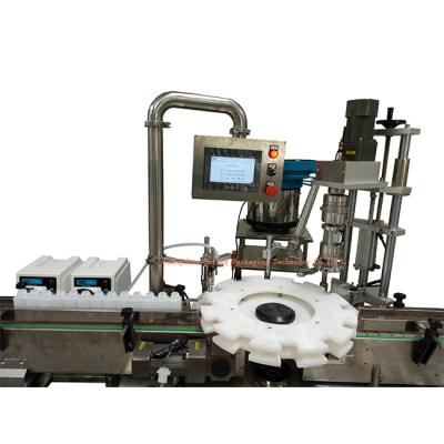 China Automatic Rotary Type Food Filling Capping Machine Small Glass Bottle Plastic Dosing For Biotech Liquid Peristaltic Pump for sale