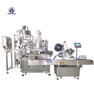 China High Speed ​​Full Automatic Plastic Vial Liquid Drinks 10ml 15ml 25ml Food Syrup Filling And Capping Monoblock Labeling Machine for sale