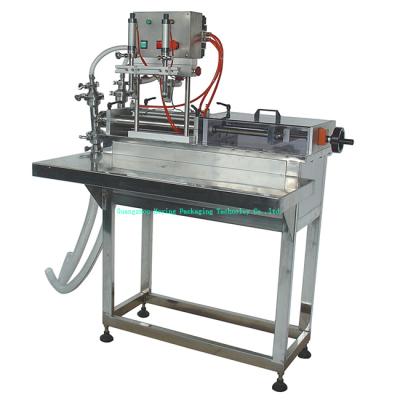 China 11 Food Production Manual Small Bottle Liquid Filling Machine for sale