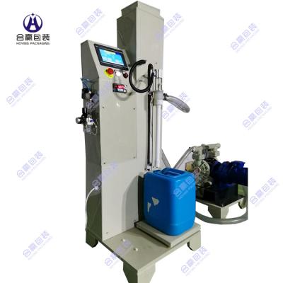 China Semi Automatic Food Scale Liquid Filling Machine 25 Liter Can Drum Filling Machine On 25L Weight for sale