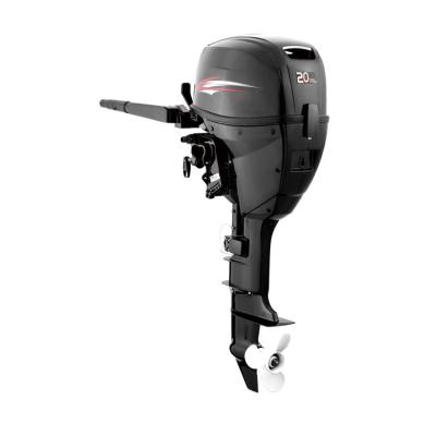 China 4 Stroke 20HP Outboard Motor For Sale Black F20 Motor Mannul Motor / Electric Motor CE Approved HDF20HS for sale