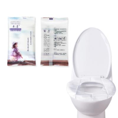 China 1ply 1pc/pack Disposable High Quality Waterproof Disposable Toilet Seat Cover Paper For Moving for sale