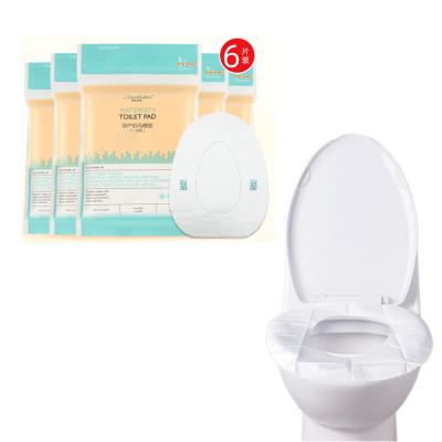 China OEM Disposable Hot Sale Disposable Toilet Seat Paper Waterproof Pad For Travel for sale