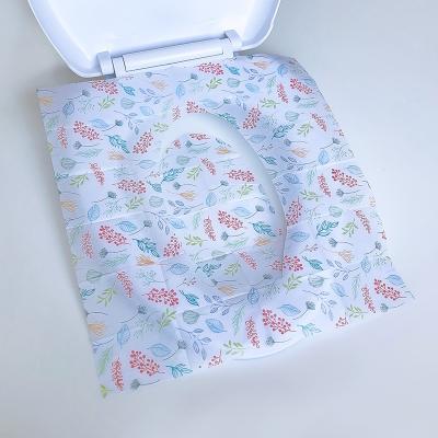 China Custom Printed OEM Disposable Toilet Paper Toilet Seat Covers For Travel Camping for sale