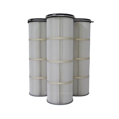 China Factory Cement Industry Filter Cartridge Pleated Cyclone Dust Collector Filter Cartridge for sale