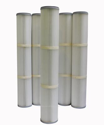 China Factory PTFE Membrane Pleated Impulse Dust Collector Screw Top Filter for sale