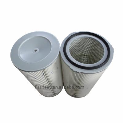 China Cement Industry Farrleey Advance Strips Polyester Cartridge Filter for sale