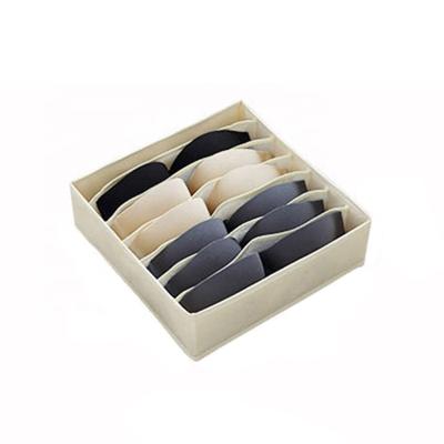 China Viable Foldable Non Woven Fabric Underwear Drawer Storage Box Organizer for sale