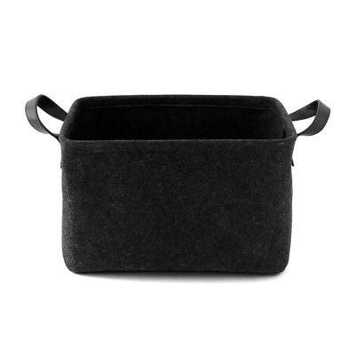 China Durable Hot Selling Amazon Type Felt Storage Basket Desktop Storage Box for sale