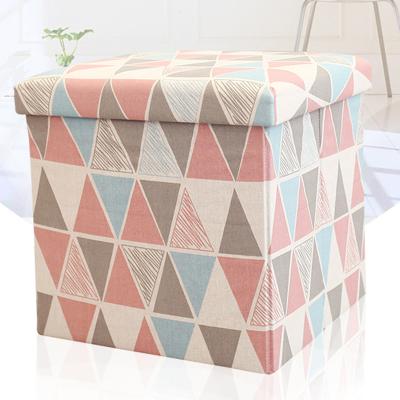 China Environmentally Friendly Multi Colored Canvas Fabric Storage Tall Stool for sale