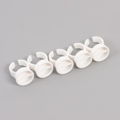 China 100pcs Permanent Tattoo Supplies Plastic White Color Eyebrow Tattoo Ink Cup for sale