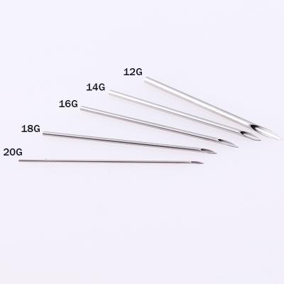 China Permanent Disposable Piercing Needles Sterilized Tattoo Piercing Needles 18G 1.0mm for sale