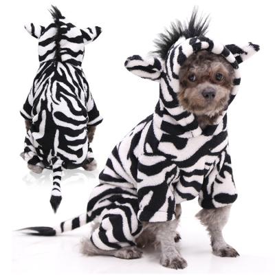 China Thick Warm Quadruped Pet Clothes Stocked Horse-turned-Pet Cat Dog Clothes for sale