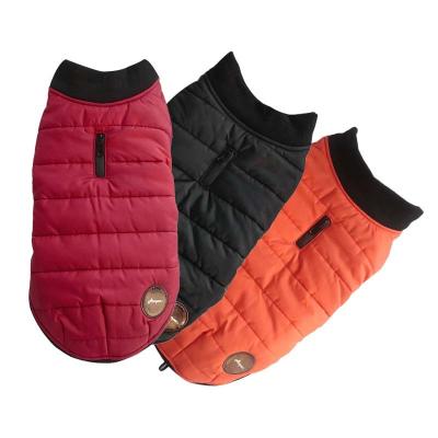 China New Dog Clothes Winter Double-Sided Wear Stocked Warm Coat For Dogs Pet Thick Cotton Clothes for sale