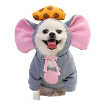 China Stocked Mice Turned Into Dogs And Cats Middle Age Autumn/Winter Puppy Sweater And Fleece Clothing for sale