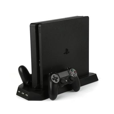 China 2021 Ultra-thin Cooling and Charging Charging Station for Slim PS4 with Fan Charging Dock for PS4 Controller for sale