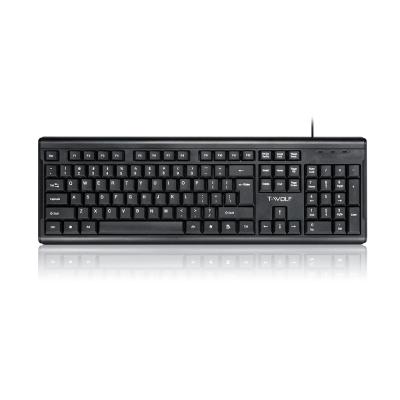 China Popular High Quality Plug and Play Our Own Manufacturer In Stock Wired Desktop Keyboard Black for sale