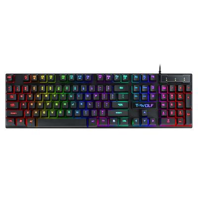 China Plug and play wholesale cheap gaming good quality mechanical keyboard gaming keyboard 104 cable keys for sale