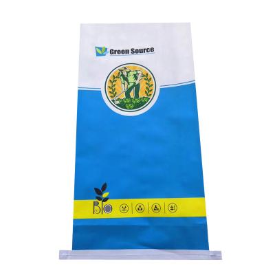 China Recyclable 40KGS 55X100CM MOQ 500PCS Bag Customized Ferterlizer BOPP Coated Sack Woven PP Woven Bags for sale