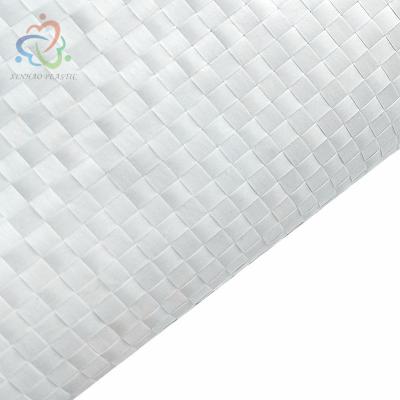 China Recyclable White Color Fabric PP Tubular Woven Fabric For Packaging And Bags for sale