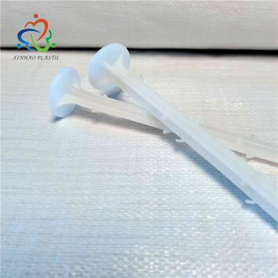 China Fix Ground Cover White Color Plastic Nails Plastic Pegs For White Ground Cover Weed Fence Nails Garden Staples for sale