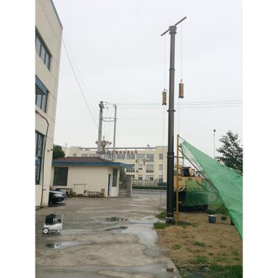 China LED lighting high mast tower-15m pneumatic telescopic masts-400kg payloads for sale