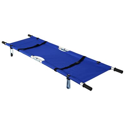 China Hospital / Ambulance Medical Fire Fighting Equipment Double Folding Emergency Rescue Stretcher for sale