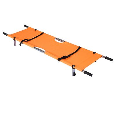 China Hospital/Firefighting Aluminum Alloy Frame Stretcher For Hospitals Medical Emergency Flame Retardant Waterproof Aluminum Ambulance Foldable Stretcher for sale