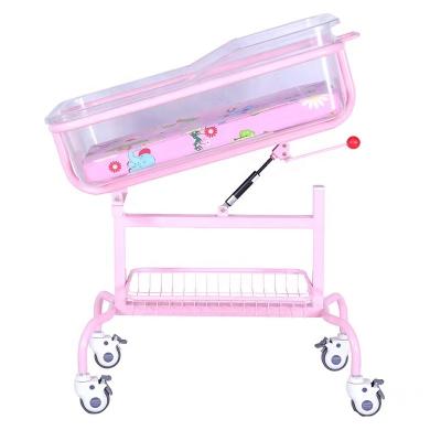 China Hospital Newborn Children's Cribs Hot Selling Products Baby Bed/Hospital ABS Plastic Home Hydraulic Adjustable Pediatric Medical Bassinet for sale